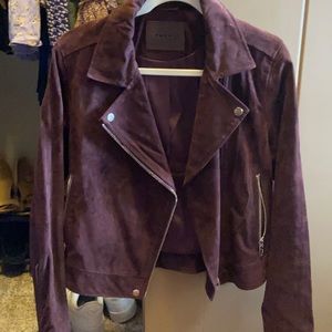 Maroon suede jacket